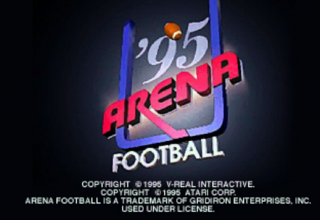 Arena Football '95 title screen for Jaguar